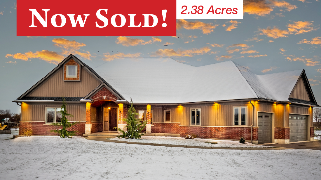 now sold banner on custom bungalow for sale by ruzycki real estate
