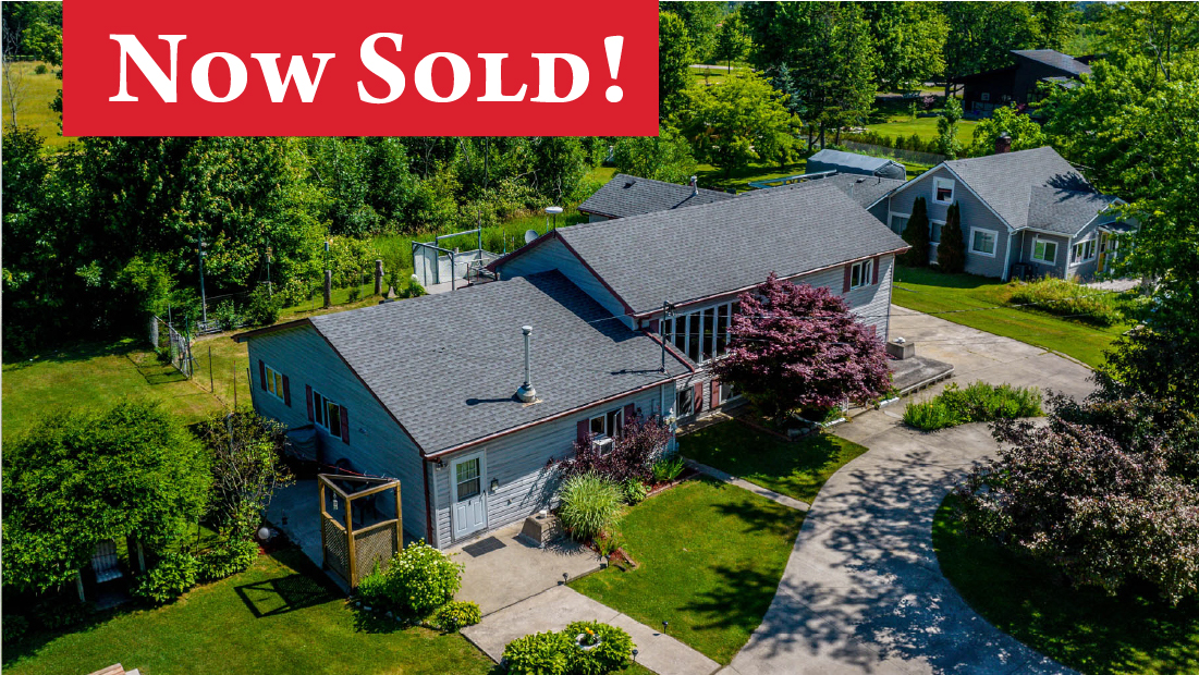 now sold banner on 3370 locust st port colborne sold by frank ruzycki