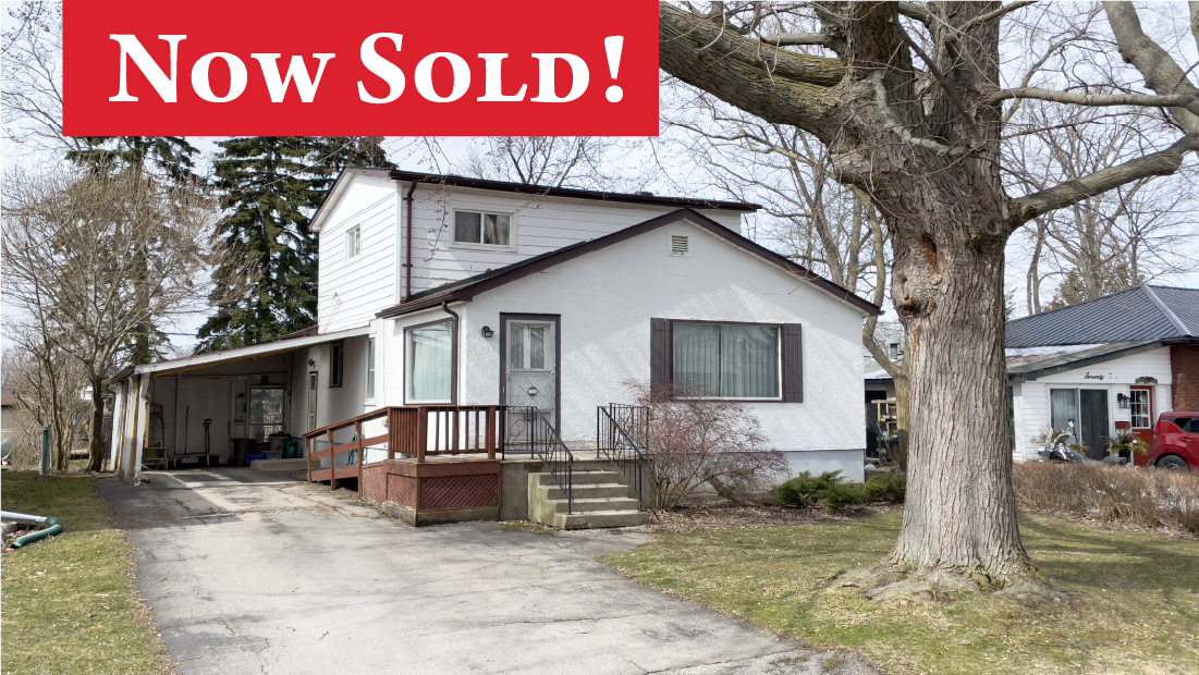 now sold banner on 60 homewood ave port colborne