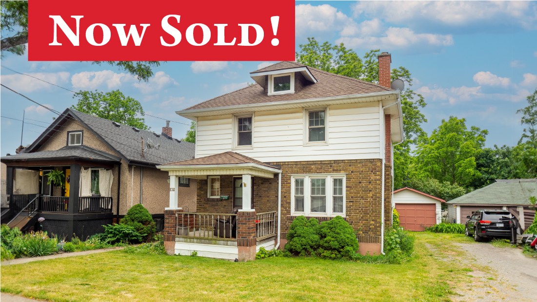 now sold banner on 132 delhi st port colborne