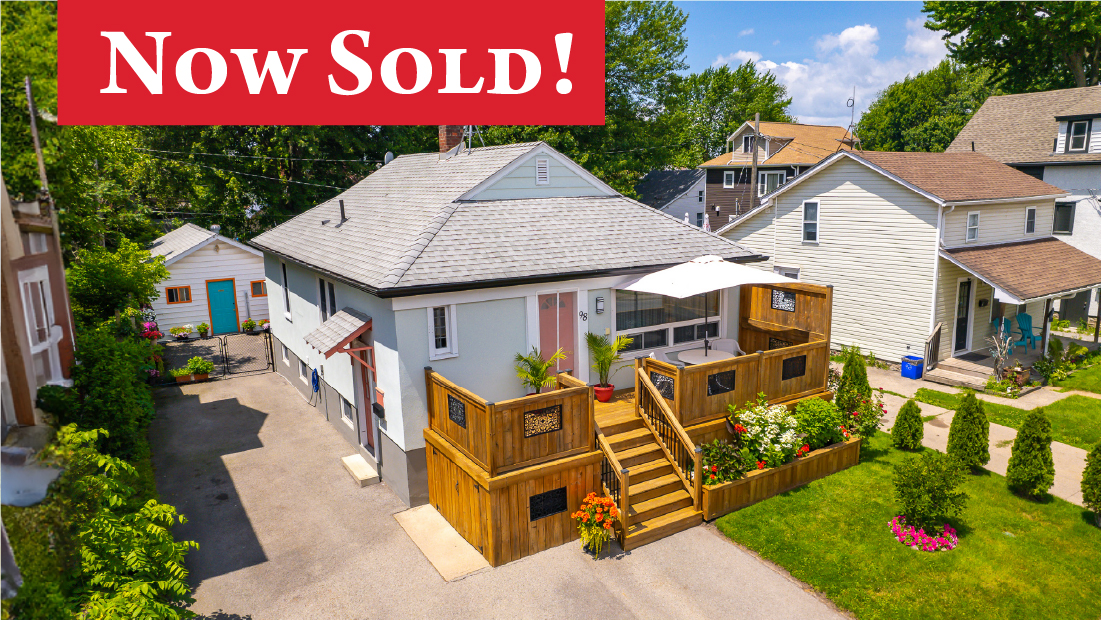 now sold banner on featured image of 98 king st port colborne for sale by frank ruzycki real estate