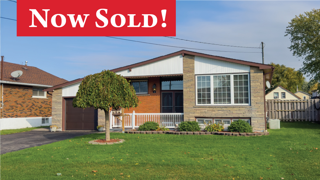 now sold banner on 9 janet st port colborne sold by frank ruzycki real estate