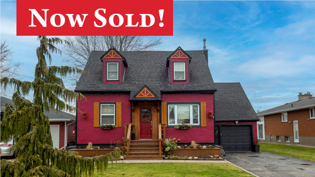 now sold banner on 577 sugarloaf st port colborne sold by frank ruzycki real estate