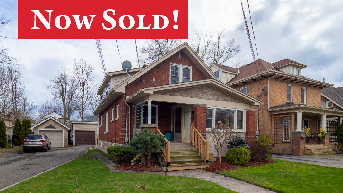 now sold banner on 214 kent st port colborne duplex sold by frank ruzycki real estate