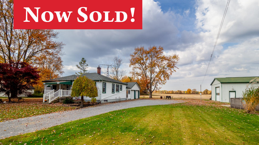 now sold banner on 42026 hwy 3 wainfleet sold by frank ruzycki real estate