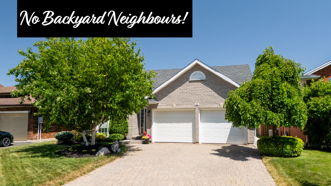 no backyard neighbours banner on 19 bartok cres port colborne for sale by frank ruzycki real estate