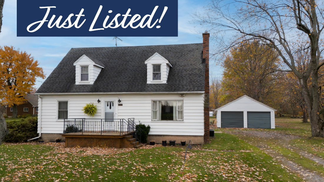just listed banner on 3393 highway 3 port colborne for sale by frank ruzycki real estate